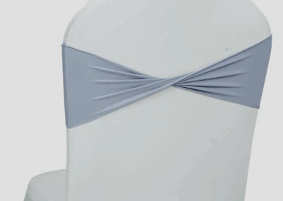 Dusty blue chair bands