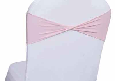 Blush pink chair bands