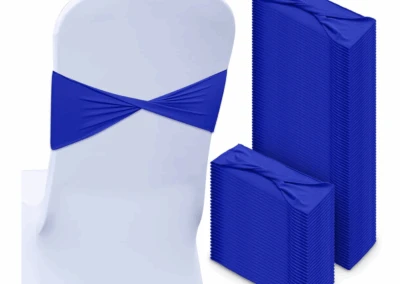 Royal blue chair bands